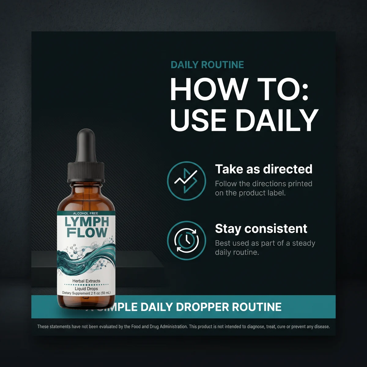 How to use LymphFlow daily: take as directed and stay consistent